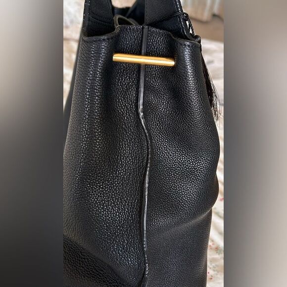 The Row Duplex Bag Black Pebble Leather EUC - Picture 4 of 15